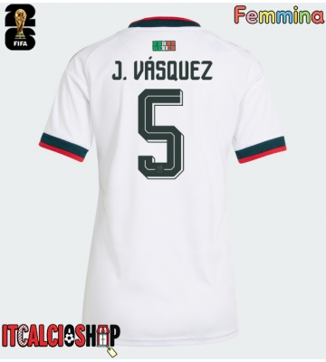 Messico Johan Vasquez #5 Seconda Maglia Femmina Mondiali 2026 Manica Corta